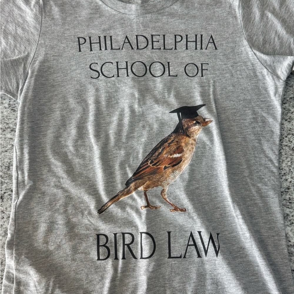 Gray Bird Law Graphic T-Shirt